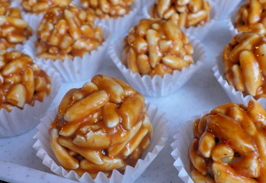 Karamelizovaný pražený rýžový chlebíček (dobrota bez pečení)