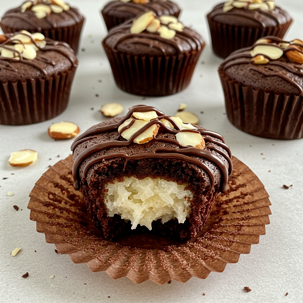 Čokoládovo-mandlové makronkové brownies