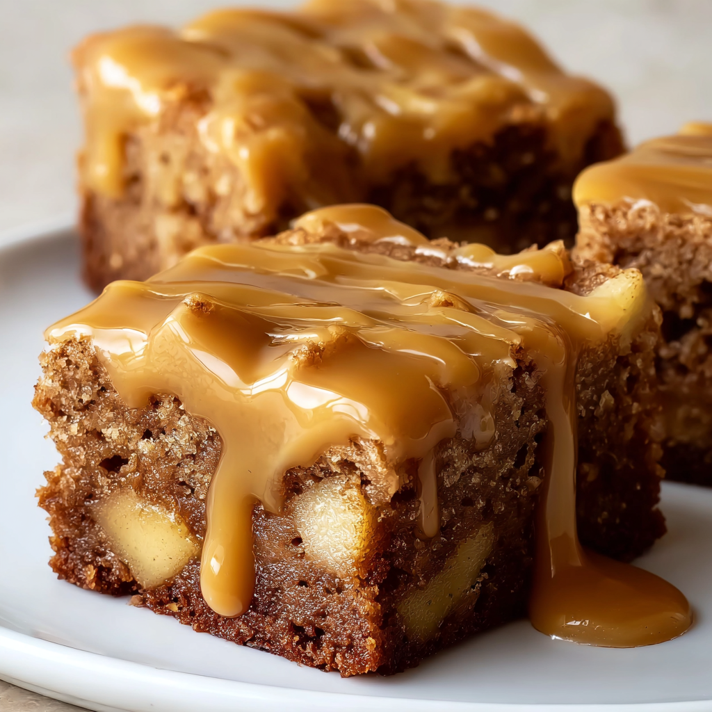 Jablečné brownie s javorovou polevou