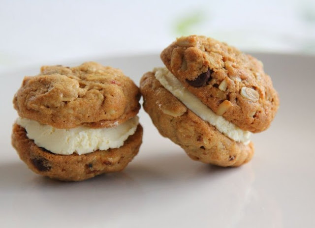 Ovesné sušenky s krémem