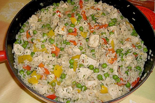 Rýžová pánev s kuřecím a zeleninou