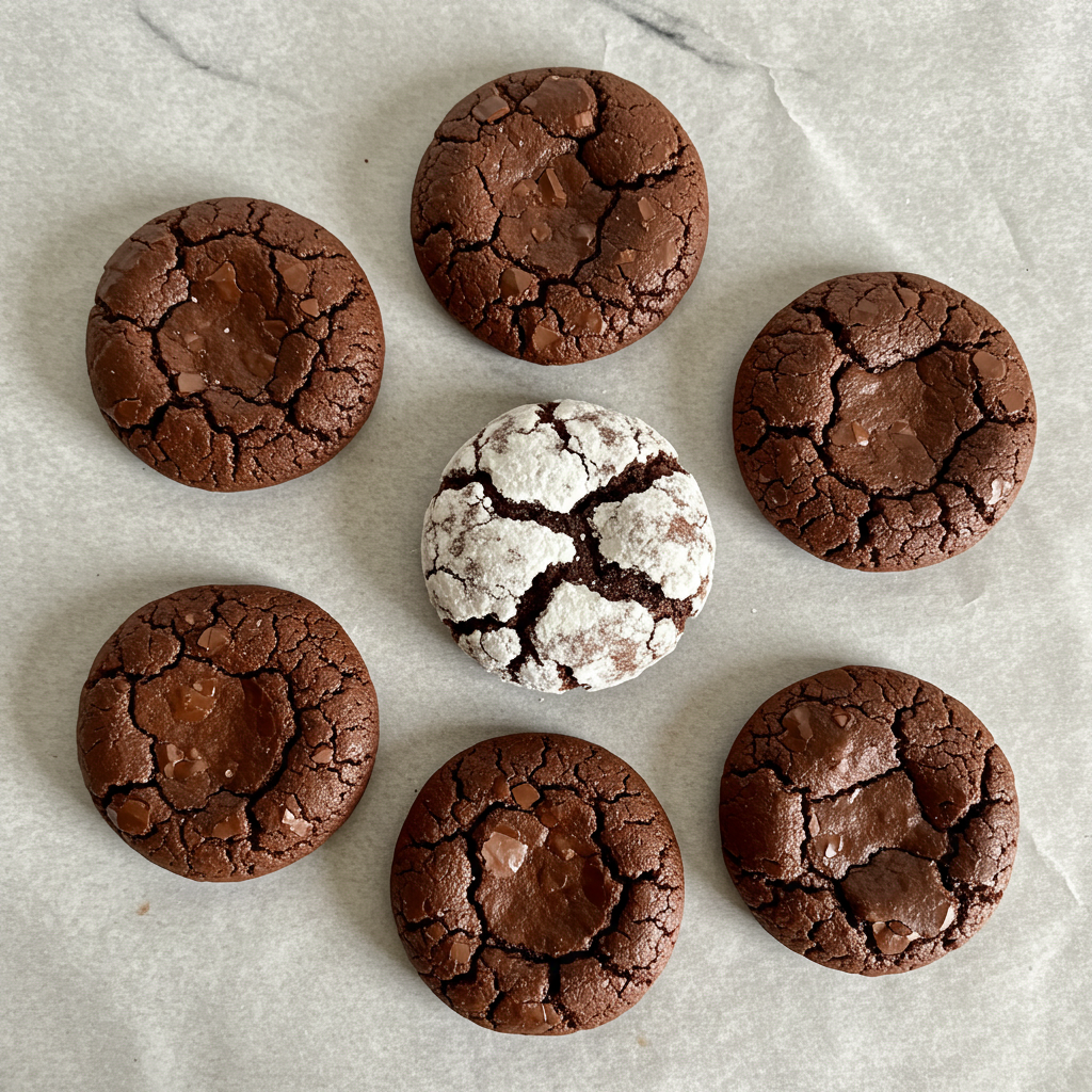 Čokoládové krinklové sušenky (bez lepku a laktózy)