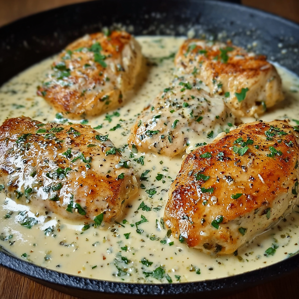 Krémové česnekové kuře