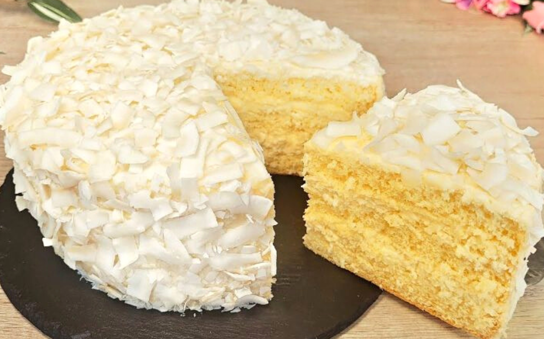 Kokosový sušenkový dort