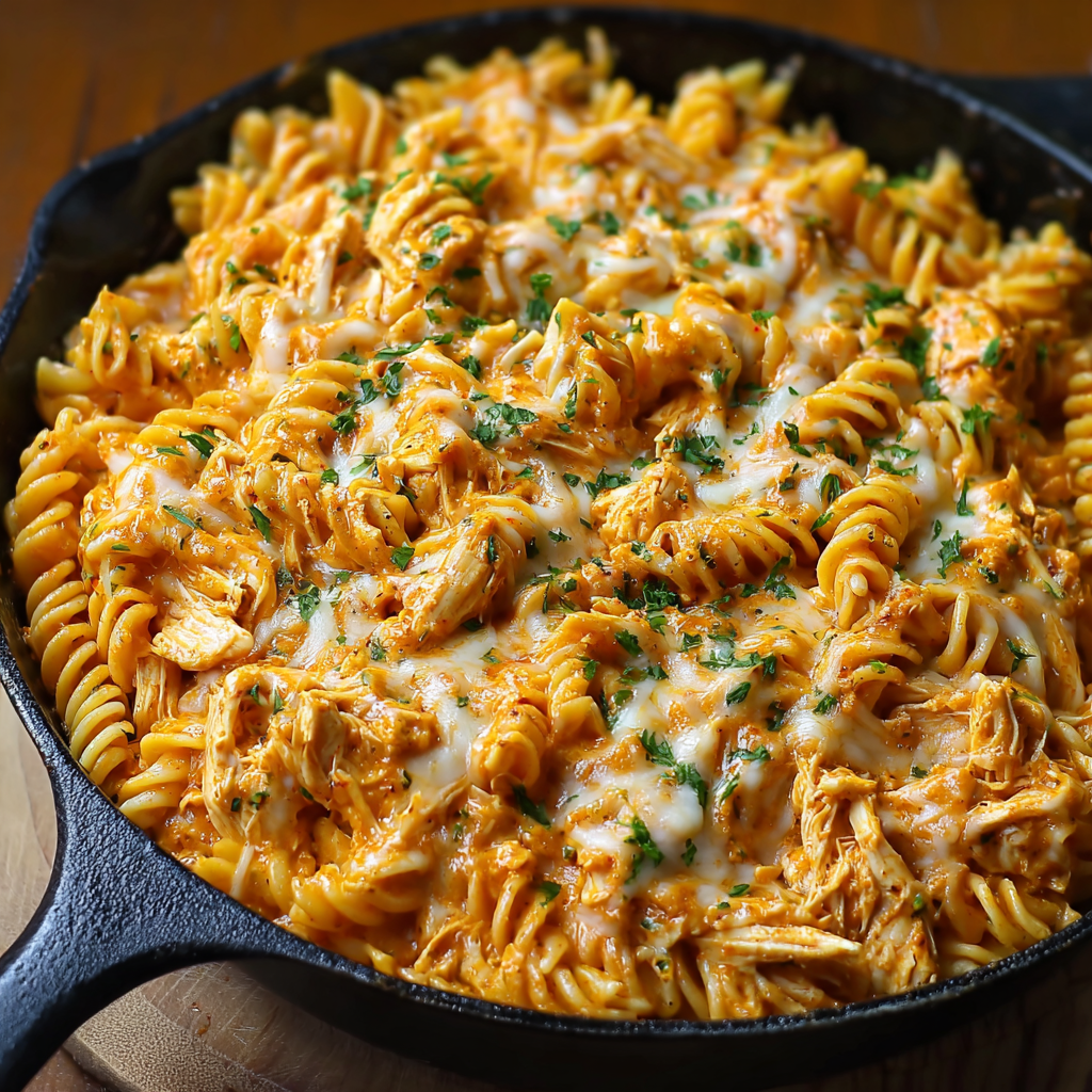 Krémové „Cheesy Skillet Creamy Dream“ těstoviny s kuřecím masem