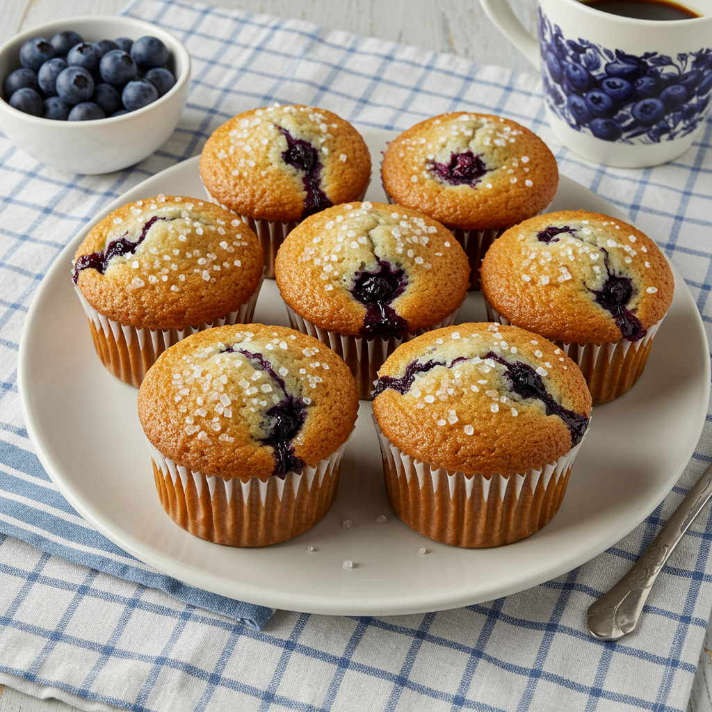 Borůvkové muffiny