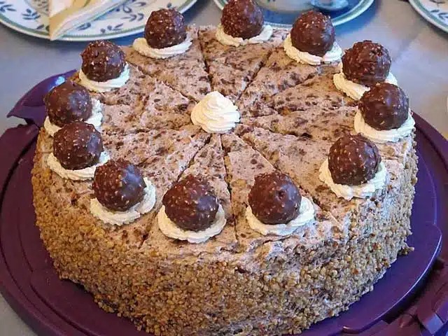 Recept na dort Ferrero Rocher