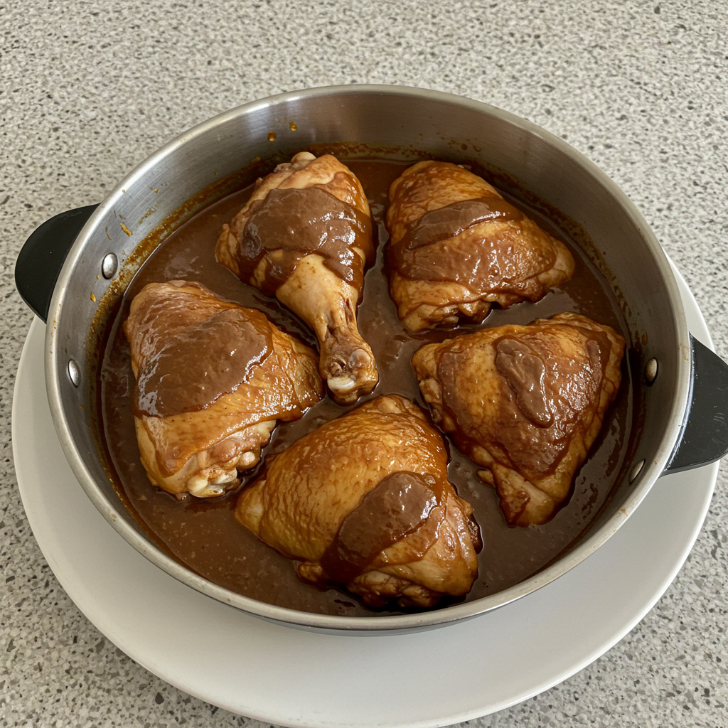 Kuře s mole omáčkou