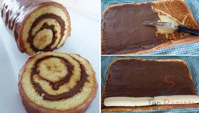 Mimořádně rychlá banánová roláda