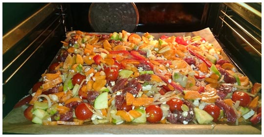 Zeleninová pánev s hovězím pro snadné hubnutí