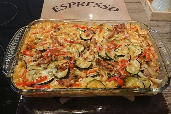 Zapečené makaronky s gyros