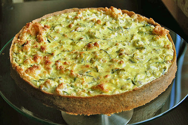 Tvarohový koláč s cuketou