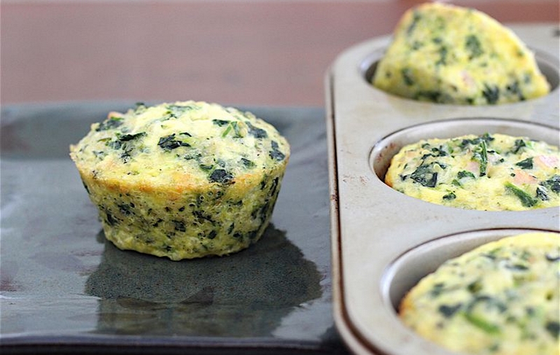 Sýrovo-špenátové muffiny z Comté s Thermomixem