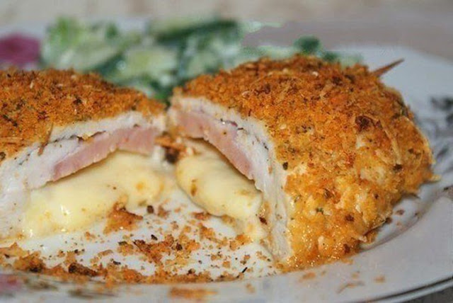 Kuřecí prsa s parmazánovou křupavou krustou