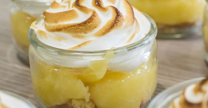 Citronovo-sněhový dort ve skleničce s Thermomixem