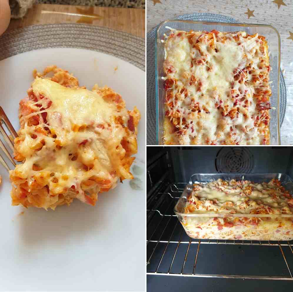 Rychlý a jednoduchý zapečený těstovinový pokrm!