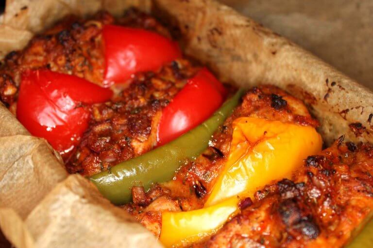 Pečené kuřecí špízy