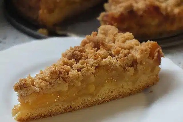 Recept na jablečný dort s vanilkovým pudinkem