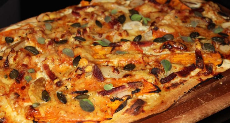 Dýňový plackový koláč s hruškou