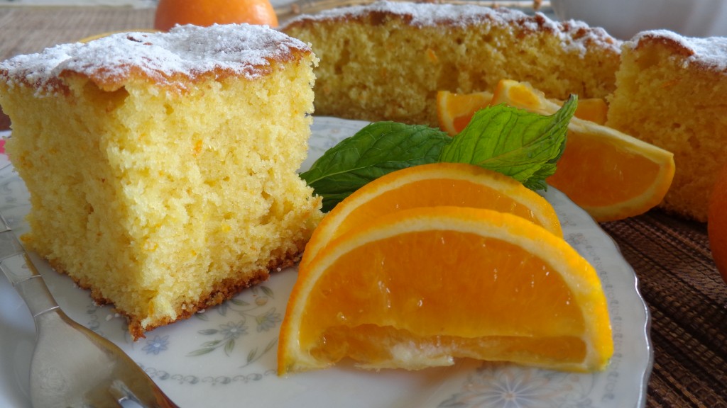 Pomerančový dort & olivový olej