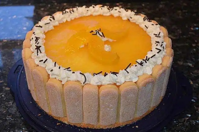 Broskvový dort s jogurtem