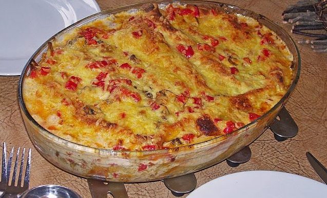 Kuřecí tortilla zapékaná