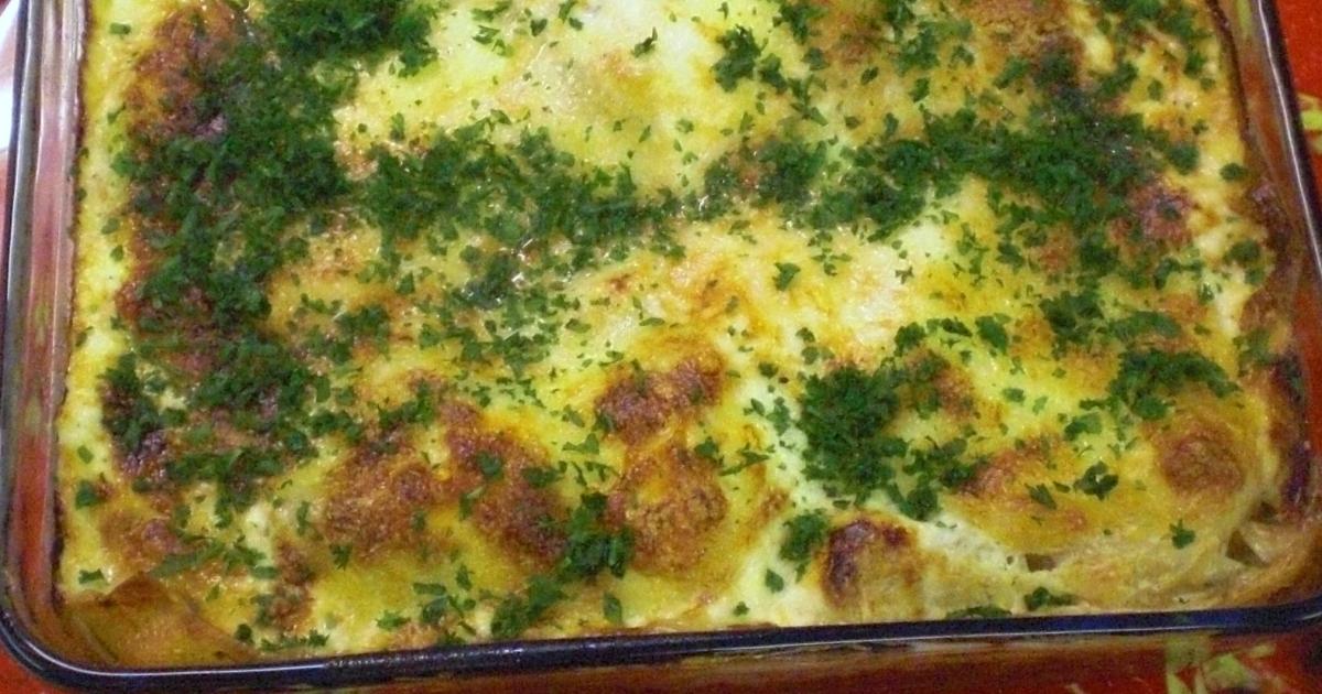 Bramborové lasagne se zelím