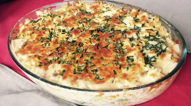 Zapečený květák a brokolice