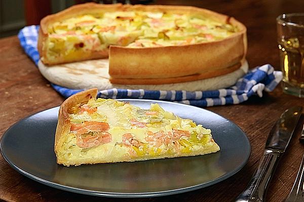 Lososový quiche