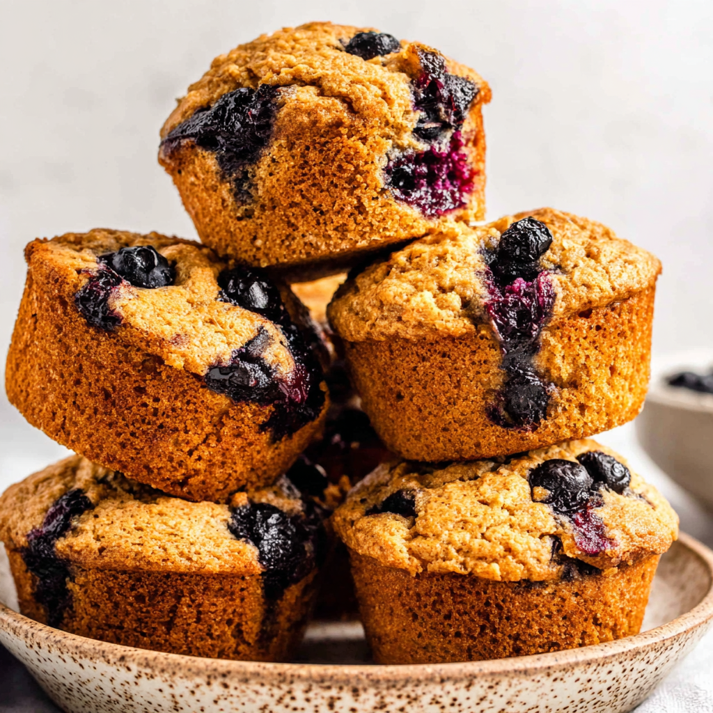 Zdravé borůvkové muffiny
