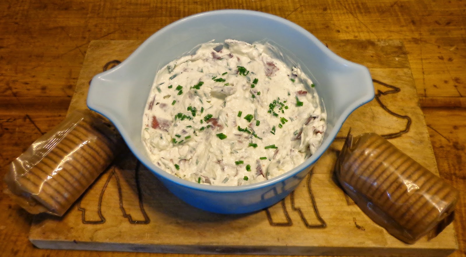 Dip nebo pomazánka z sušeného hovězího masa