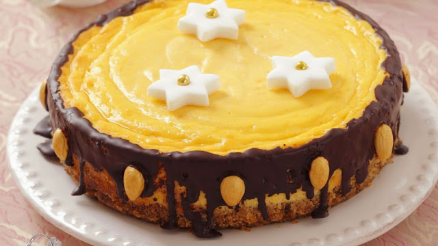 Vánoční sýrovo-čokoládový dort