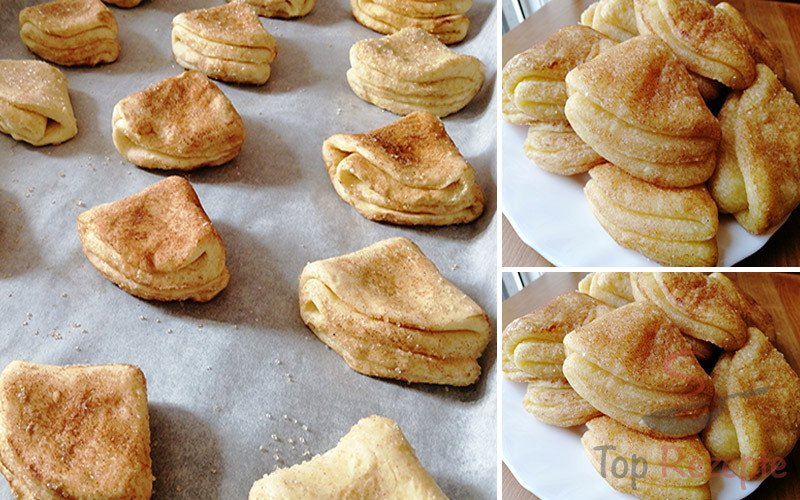 Stačí promíchat tři ingredience a vytvoříte tyto jemné tvarohové vějíře ke kávě.