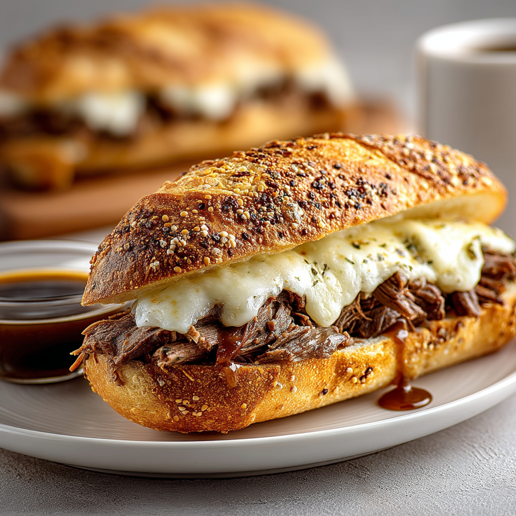 Crock Pot francouzské dip sendviče