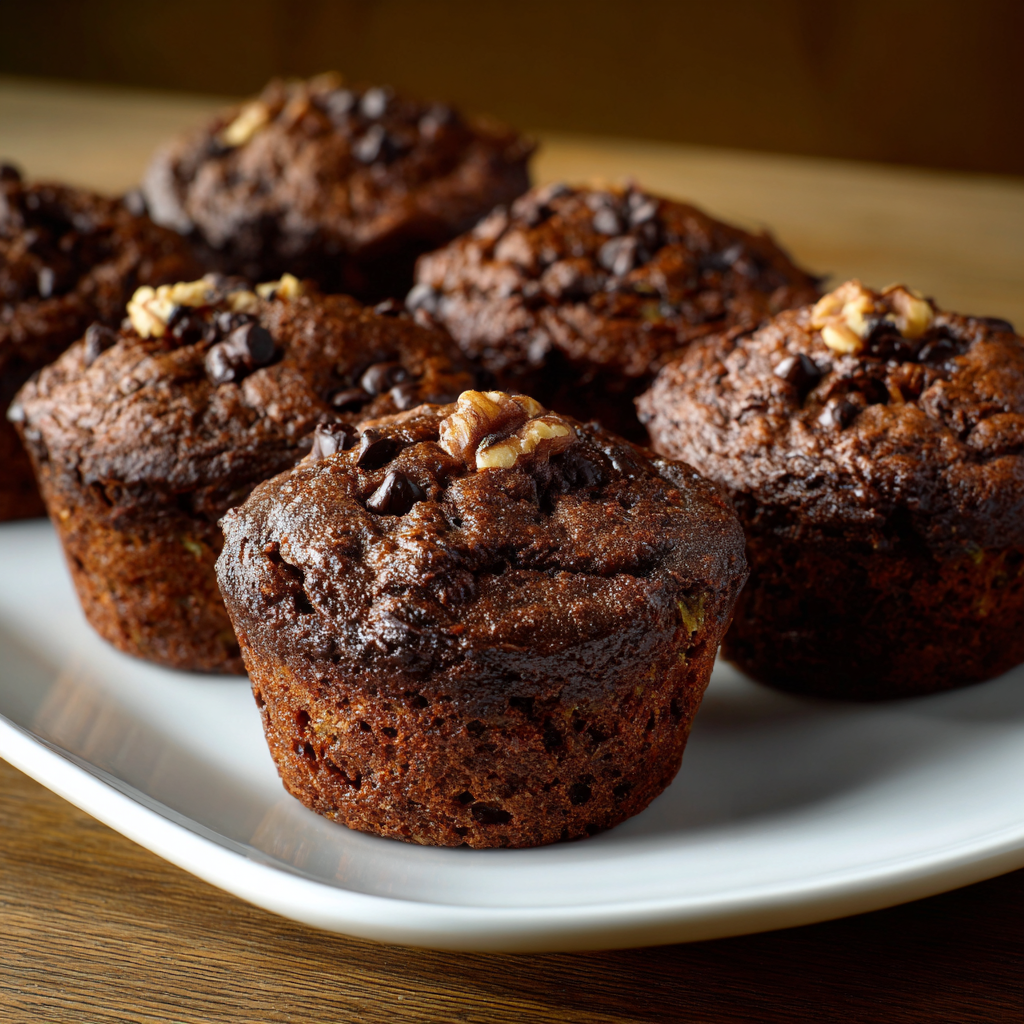 Čokoládovo-cuketové muffiny