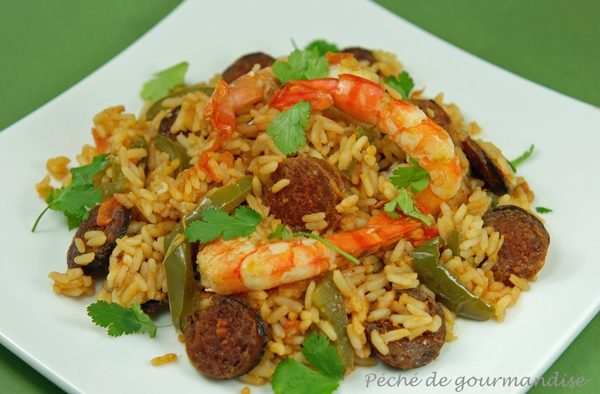 Smažená rýže s krevetami