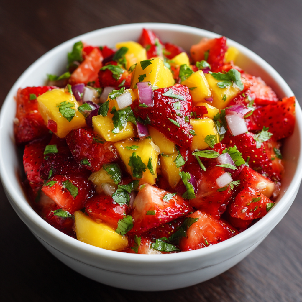 Jahodovo-mangová salsa