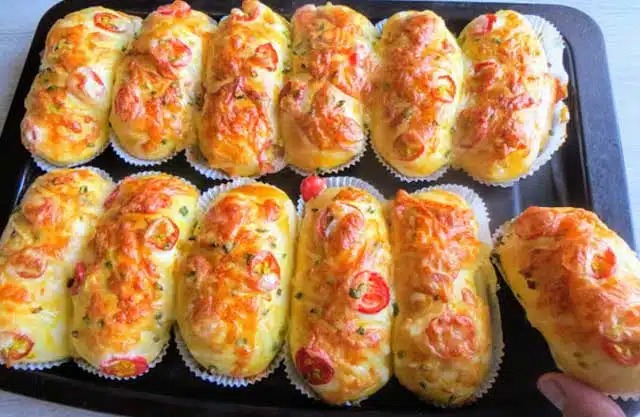 10minutové pizza housky z trouby recept