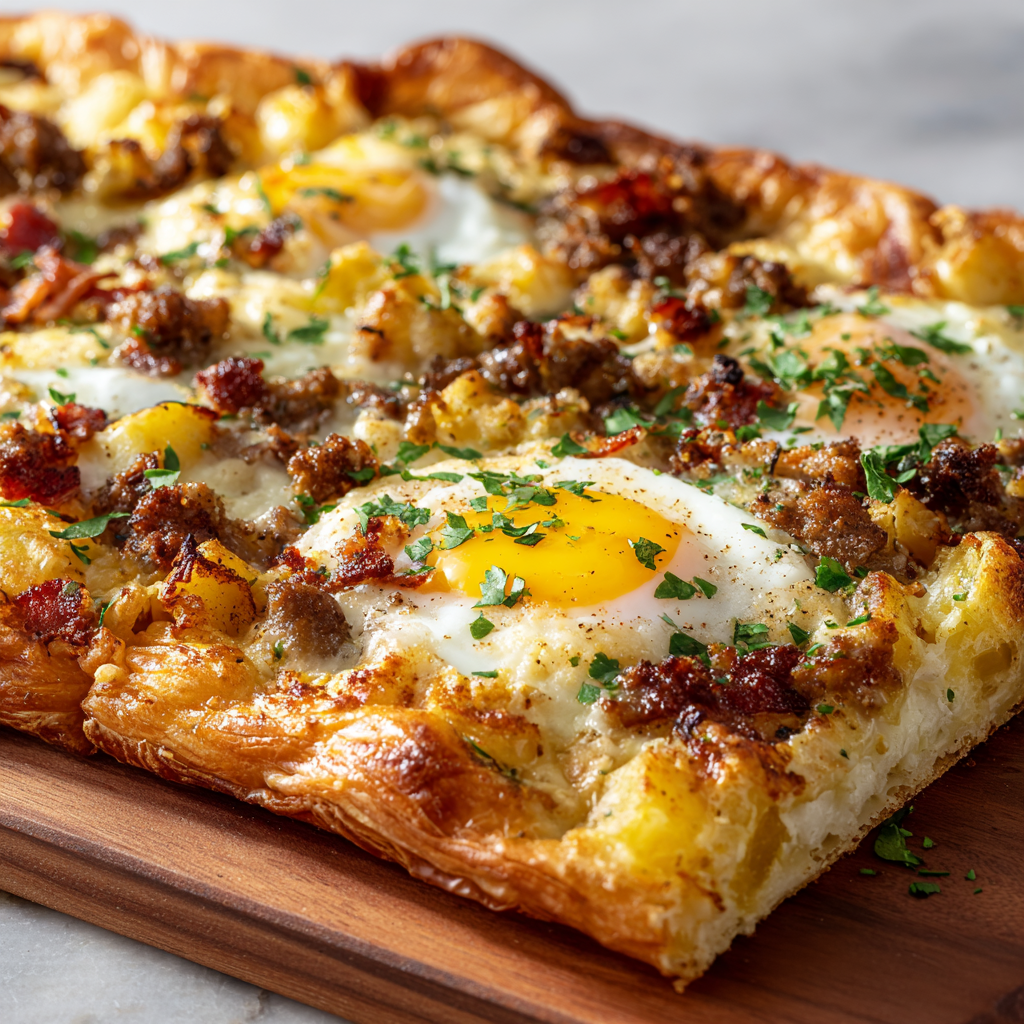 Snídaňová pizza