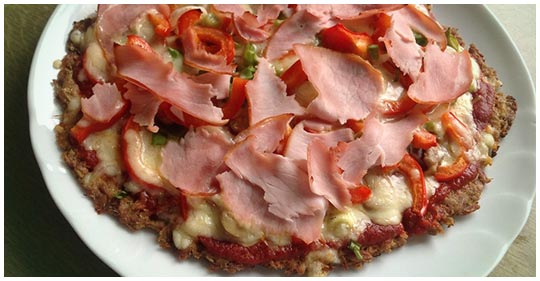 Nízkosacharidové pizza těsto z tuňáka