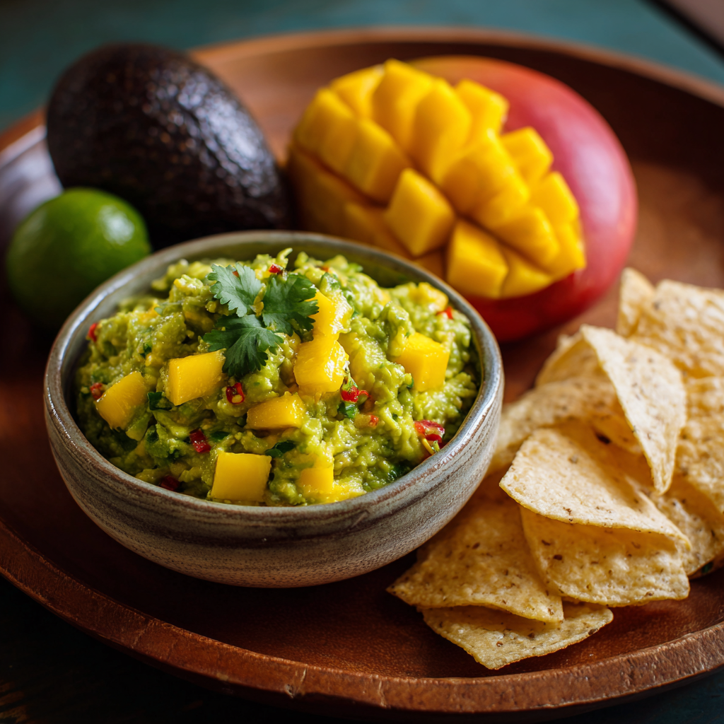 Mangovo-avokádové guacamole