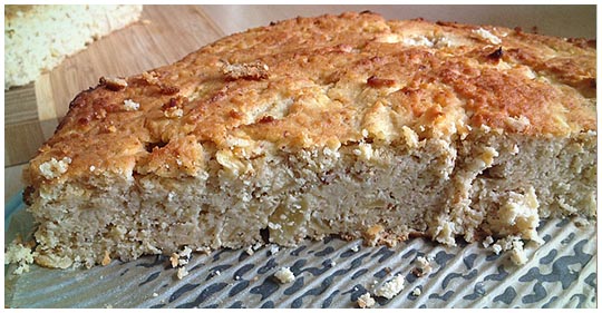 Nízkosacharidový jablečný koláč s mandlovou moukou