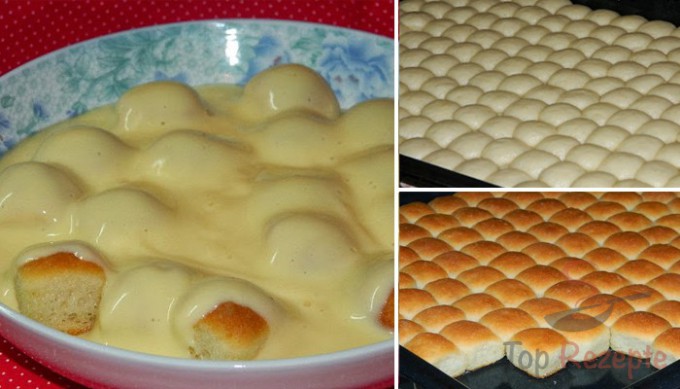 Mini buchty s vanilkovou omáčkou