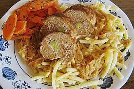 Hackröllchen v cibulové omáčce