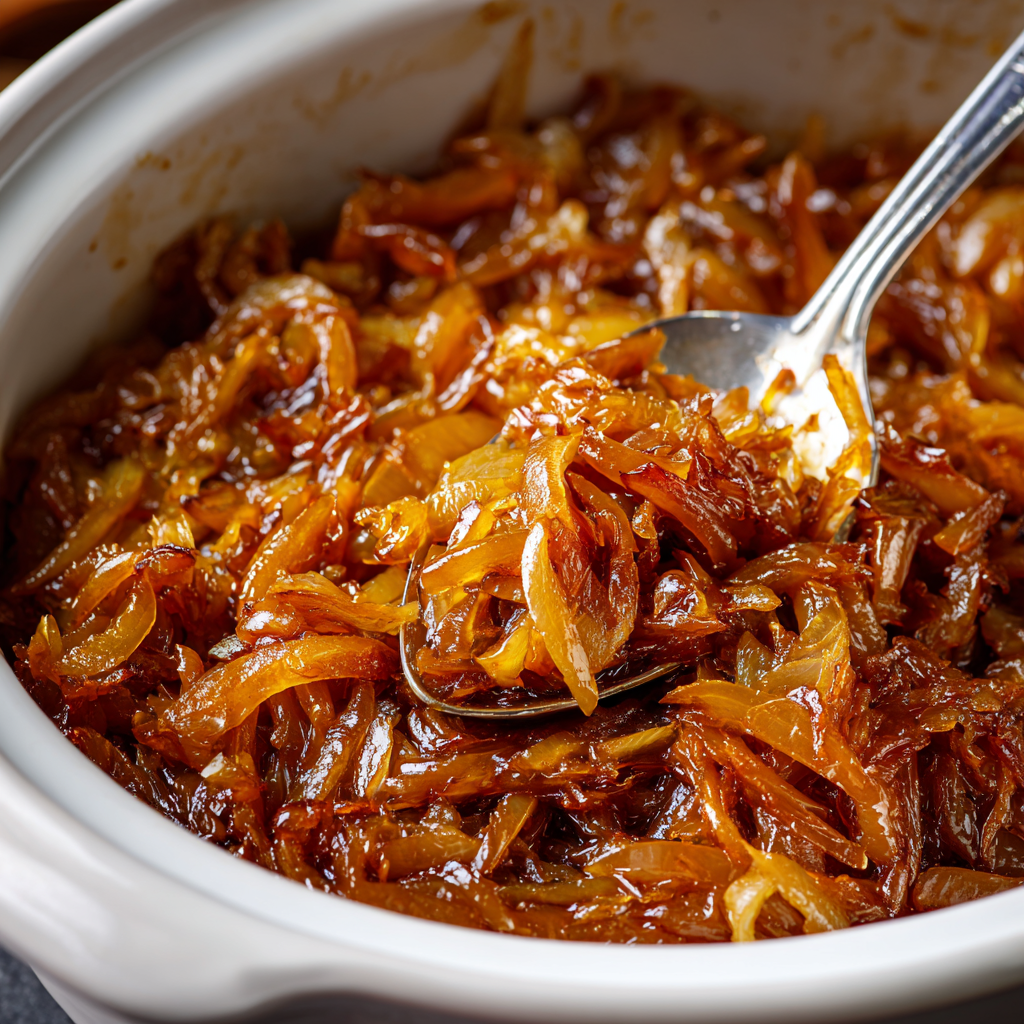 Karamelizovaná cibule ze slow cookeru (Crock Pot)