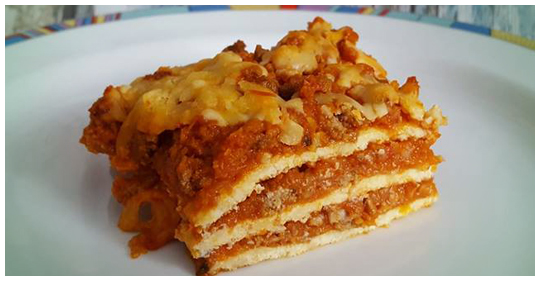 Nízkosacharidové lasagne bez těstovin