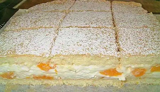 Mandarinkové tvarohové řezy