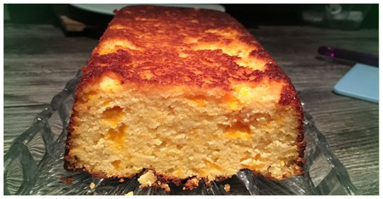 Jednoduchý nízkosacharidový mandarinkový koláč