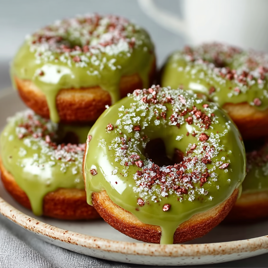 Matcha-donuty