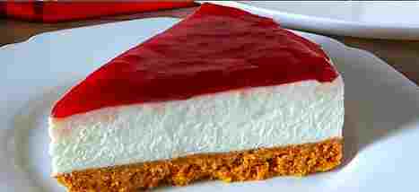 Filadelfský dort s malinami